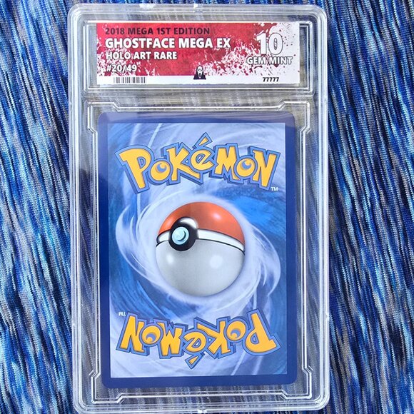 Ghost Face Pokemon Card - Scream - custom slab - Picture 6 of 7